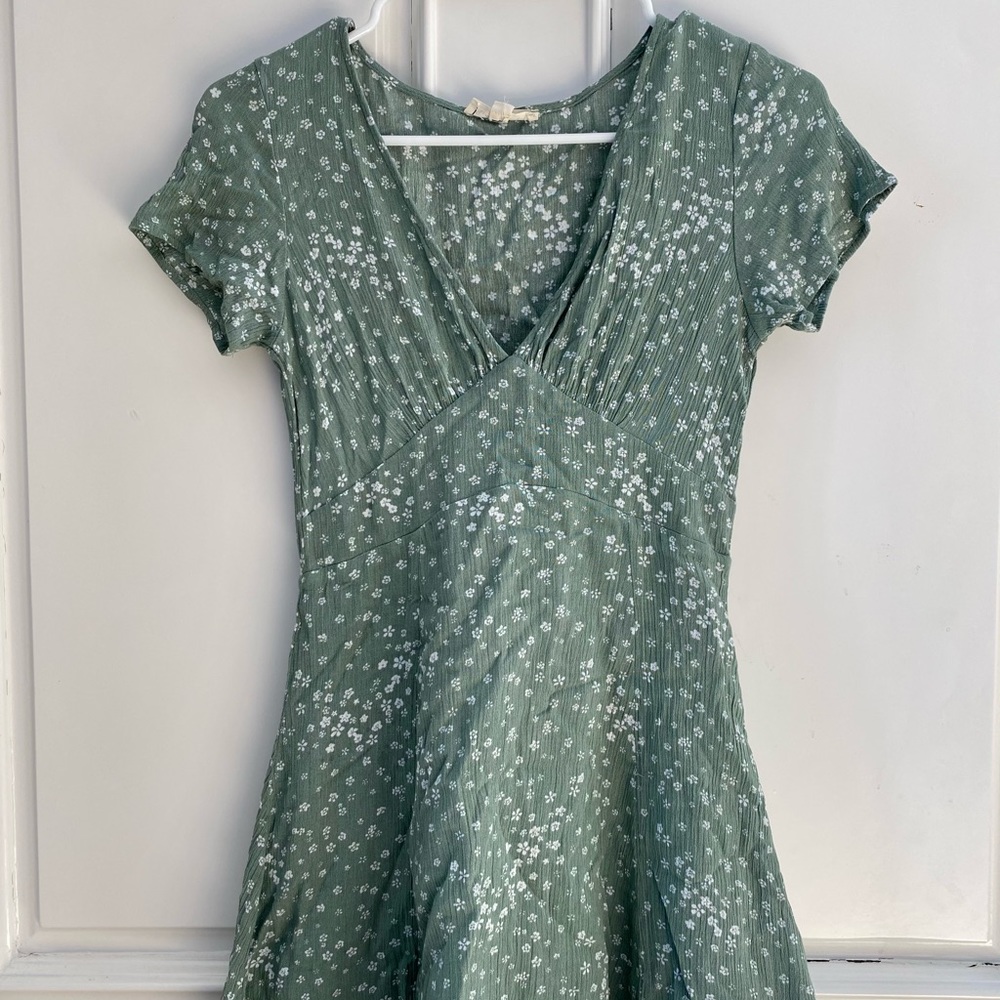 LA Hearts by PacSun Green Floral Dress